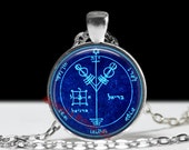 Fourth pentacle of Jupiter pendant, wealth talisman, Solomon Seals necklace, ritual amulet, occult necklace, ceremonial magick, Goetia #103
