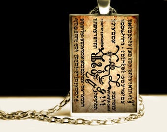 Ciondolo del Terzo Sigillo di Mosè, Collana con Talismano Occulto #395.3