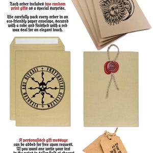 a set of four greeting cards with a picture of a lion