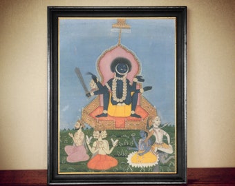 Kali Print, Hindu Goddess of Power, Vintage Style Witchy Home Decor #HIND5