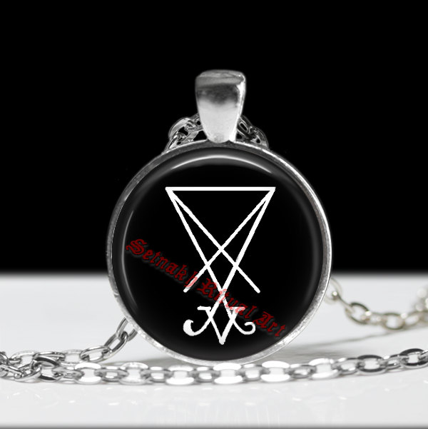 Uomo Gioielli XUANPAI Sigil di Lucifero Sigillo di Satana Simbolo