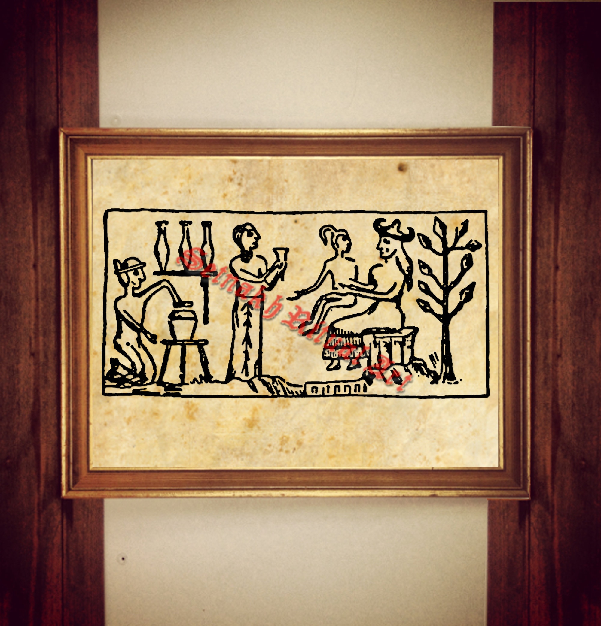 Ningishzidda Enki Adamu und Ninmah Druck Sumerianische Etsy