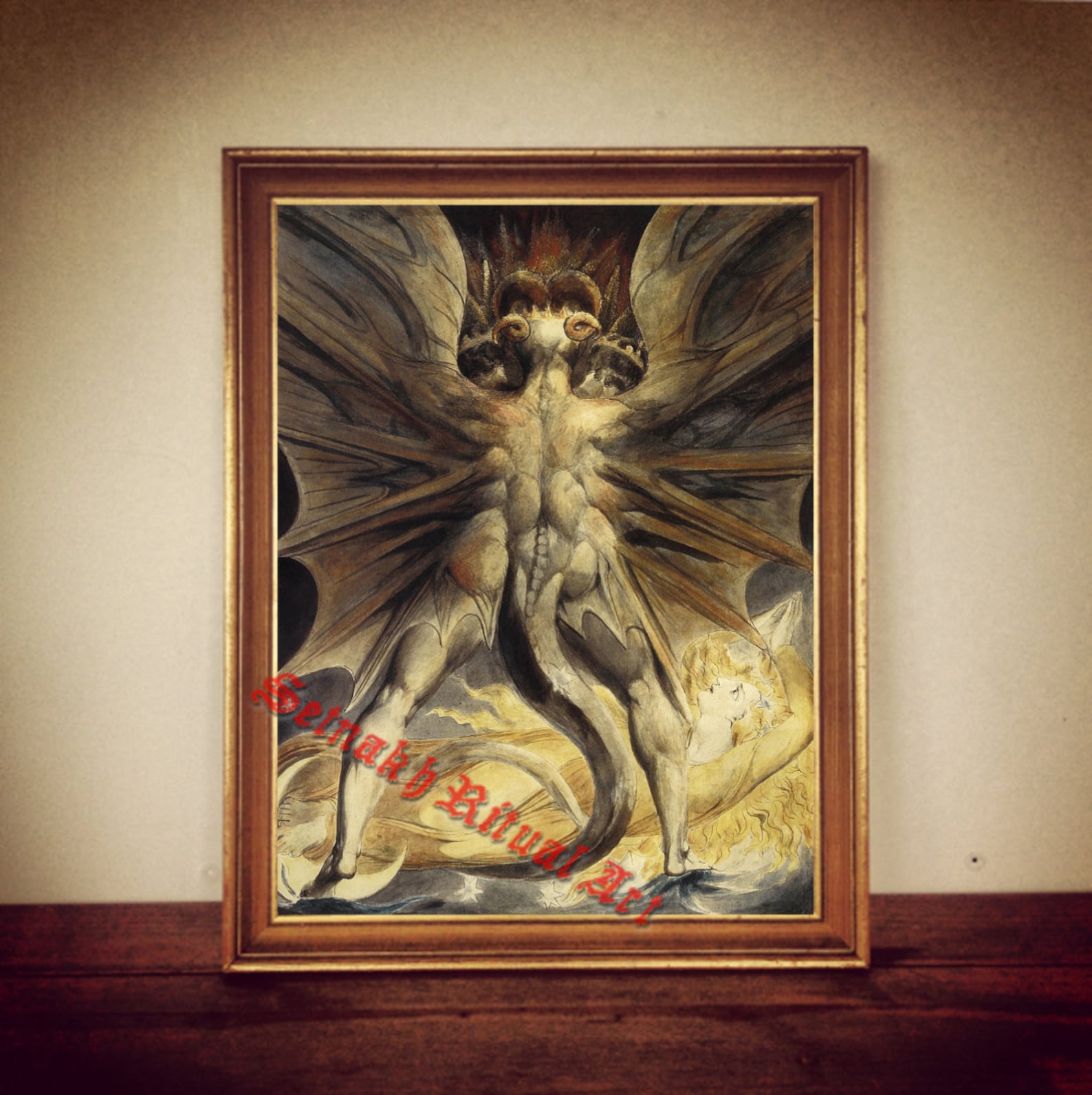 Уильям блейк картины красный дракон