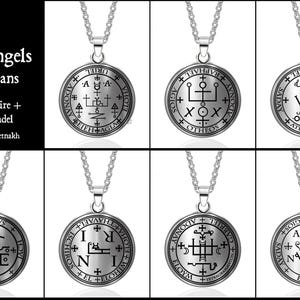 Talismanes de los 7 Arcángeles: Sellos de Miguel, Gabriel, Zadkiel, Thavael, Rafael, Samael, Uriel del Grimorio de Armadel #93