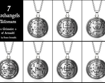 Collar Talismán del Arcángel: Sellos de Miguel, Gabriel y más #93