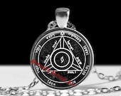 Fourth pentacle of Saturn pendant, powerfull talisman for those who wish to impose their will upon others, King Solomon Magick, #103