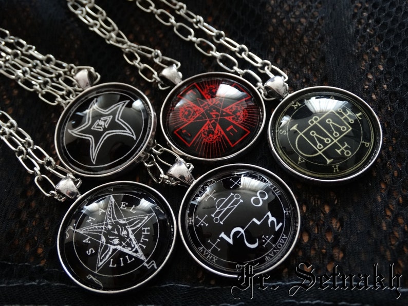 47 VUAL demon seal pendant summoning demons ritual amulet #104.47 Lemegeton jewelry Lesser Key of Solomon Goetia sigil necklace occult