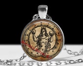 Eternity symbol talisman, eternal soul necklace, occult, gnostic pendant, alchemy design #523