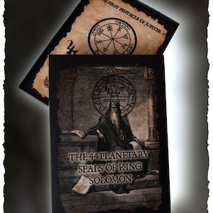 44 PENTÁCULOS DE SALOMÓN - Cartas Espirituales, Sellos Planetarios, Riqueza, Salud, Protección, Magia Angelical, Clave Mayor del Rey Salomón
