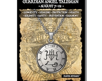 Guardian Angel Seheiah · August 7 - 12 · LONGEVITY & HARMONY talisman that supports people in sickness · 72 Angels · Birth Angel #365.28