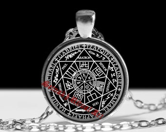 Seven Archangels seal talisman, Angel jewelry, Magic pendant, Occult necklace, Michael, Gabriel, Zadkiel, Samael, Raphael, Tzafqiel #467