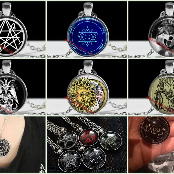 PROMOTION ! Buy 2 pendants get 1 free | occult necklace, occult pendant, occult jewelry, witch necklace, ritual pendant, magick talisman