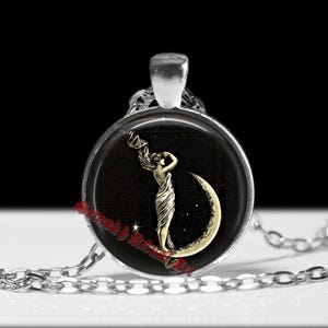 Moon pendant,  magic jewelry, mystic jewelry, gothic necklace, fantasy jewelry, magic art, magic jewelry #201