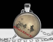 Witch pendant Witchcraft jewelry Gothic Jewellery Occult necklace #423