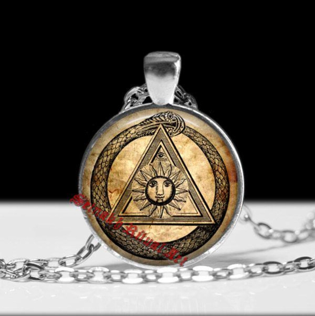 【中古】 Mythic Sunship / Ouroboros Jormungandr World Serpent Ouroboros Pendant - Norse