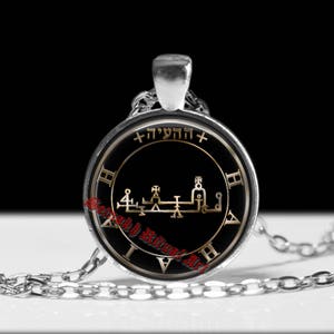 REFUGE & SHELTER talisman, Hahaiah Angel seal pendant, angel jewelry #365.12