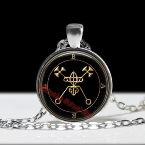 1 BAEL, BAAL demon seal pendant, Goetia sigil necklace, Lemegeton jewelry, Lesser Key, occult pentacle, summoning demons ritual amulet 104.1