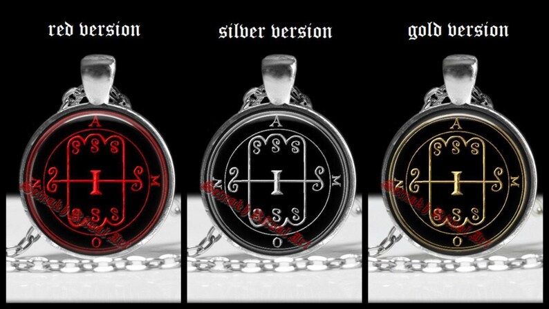 Colgante del Sello de Belial, Collar con el Sigilo de la Goetia, Amuleto Oculto 104.68 imagen 2