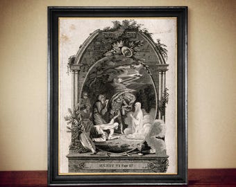 Margerie Jourdayne Witchcraft Print, Vintage Occult Gothic Home Decor #W67