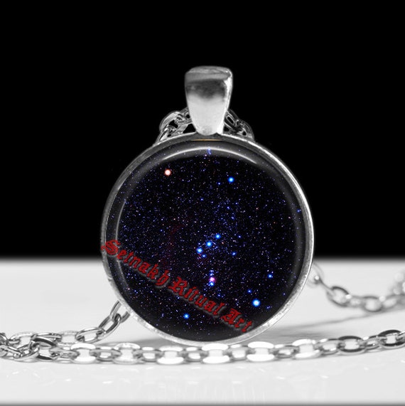 Amazon.com: Orion Necklace Belt of Orion Black Ceramic Pendant Star  Constellation Silver The Hunter Amulet : Handmade Products