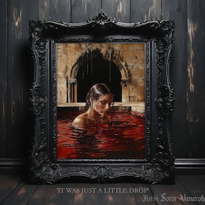 Countess Elizabeth Bathory Art Print – Gothic Vampire Portrait #SV2