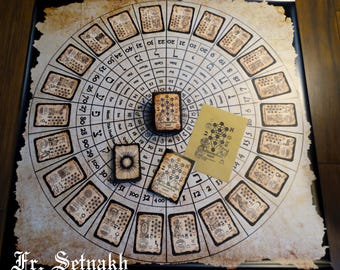 Sephirothic Tarot Deck of 78 Cards, Kabbalah Tree Of Life, Meditation Mat & Booklet