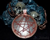 NECRONOMICON SIGIL PENDANT tiamat, chaos, vampiric, occult, magic, esoteric, pentagram