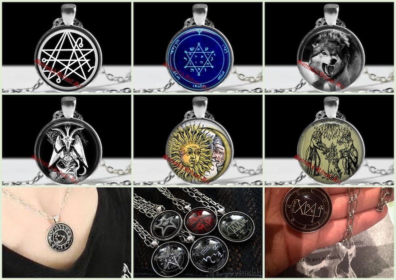 Occult Pendant Necklace 2+1 Promotion | Witch Ritual Talisman, Magick Jewelry image 1