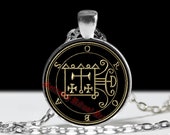 55 OROBAS demon seal pendant, Goetia sigil necklace, Lemegeton, Lesser Key of Solomon, occult, summoning demons ritual amulet #104.55