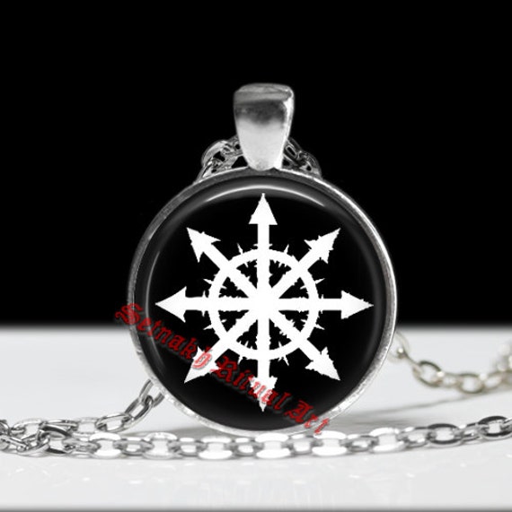 Chaos Magick Pendant Star Necklace Satanic Jewelry Image 0