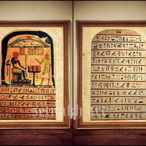 Stele of Revealing print, Egyptian poster, Stele of Ankh-ef-en-Khonsu poster, Thelema Art, Crowley wallart #415