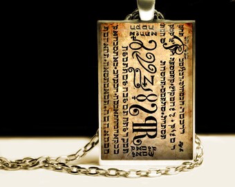 Sjunde inseglets talismanhalsband – Ockult amulett i mässing #395.7