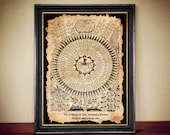 The 72 Names of God by Athanasius Kircher print, Shemhamphorash poster, sacred, kaballah, occult poster, magick alchemy, esoteric art #KBL3