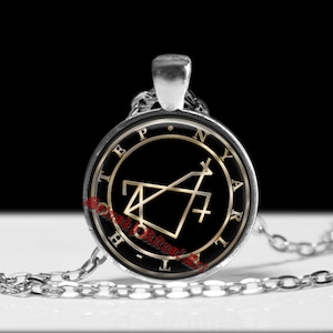 Nyarlathotep Sigil Pendant, Necronomicon Talisman, Occult Jewelry #NECS4