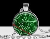 Second pentacle of Venus pendant, grace and honor talisman, Goetia Solomon Seals, ritual necklace, occult jewelry, ceremonial magick #103