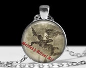 Lucifer pendant, satanic necklace, occult jewelry #427