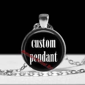 Custom pendant with your graphic, photo or symbol - personalised jewelry, custom jewelry