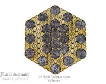 The Complete 22 or 78 Tarot Coin Set - A Collector’s Gift for Devoted Tarot Lovers