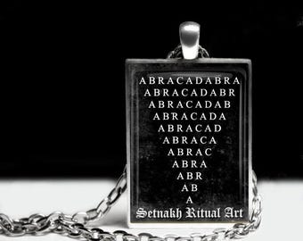 Abrakadabra Talisman Anhänger, Esoterisches Okkultes Amulett #275