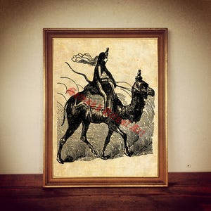 9 PAIMON demon seal print, Goetia sigil poster, Lemegeton demon art, Lesser Key of Solomon occult ritual cards summoning demons #104.9