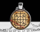 AGLA talisman, AGLA lucky-charm pendant, occult jewelry, AGLA necklace, gnostic jewelry, magic amulet, esoteric, sacred jewelry #431