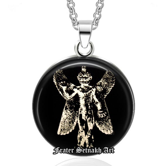 Pazuzu pendant, Demon of wind necklace, the bearer of storms & drought amulet, Exorcist, babilonian demonology, locust, occult necklace #79