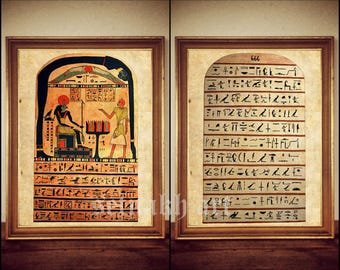 Stele of Revealing print, Egyptian Poster, Stele of Ankh-ef-en-Khonsu poster, Thelema Art, Aleister Crowley Wall Art, Thelemic Altar #415