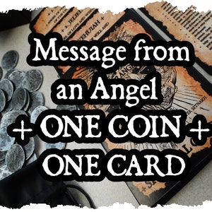 Message from an Angel | you get one coin + one card | A guidance from 72 Angels, Kabbalah Magick | love, protective, health, money talisman