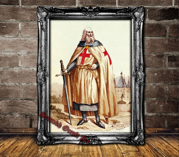 Jacques De Molay Portrait Knights Templar Grand Master 