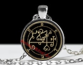 13 BELETH demon seal pendant, Goetia sigil necklace, Lemegeton jewelry, Lesser Key, occult pentacle, summoning demons ritual amulet 104.13