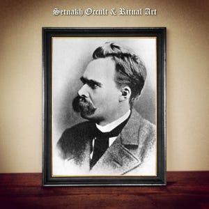 Retrato de Friedrich Nietzsche, lámina decorativa de estilo vintage para el hogar #PR5 imagen 2