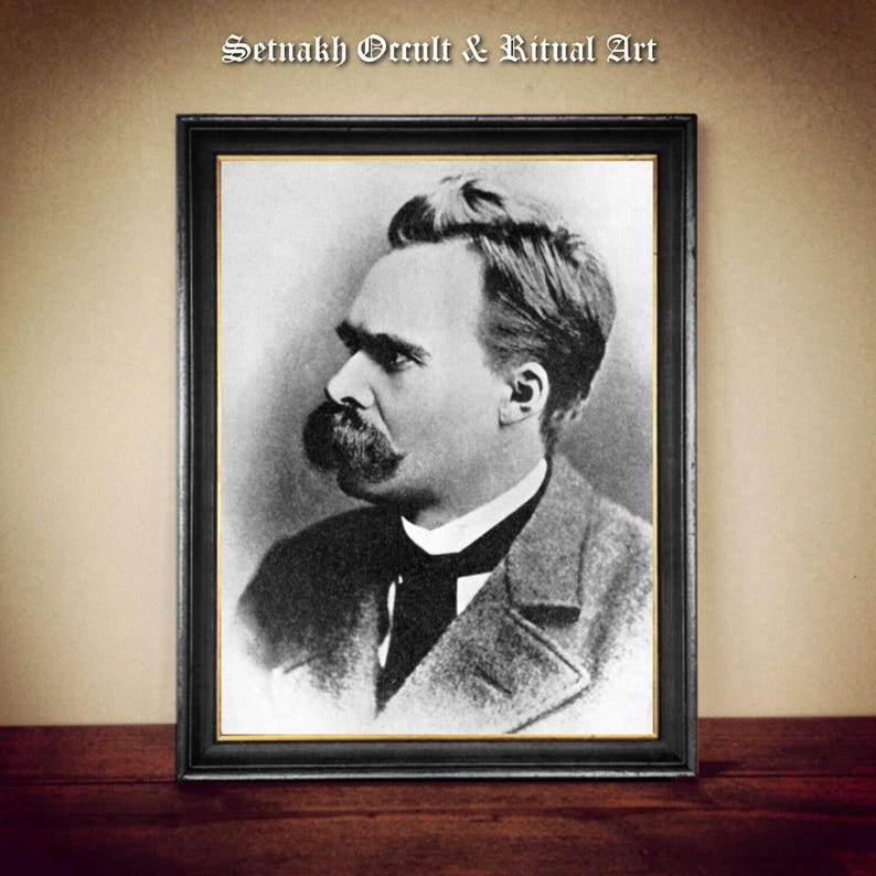 Retrato de Friedrich Nietzsche, lámina decorativa de estilo vintage para el hogar #PR5 imagen 2