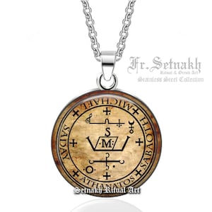 Archangel Michael Talisman: Seal of Protection, Strength, and Justice from the Grimoire of Armadel, Spiritual Jewelry #93