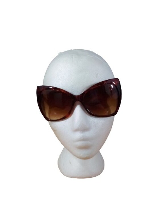 Italian Design Tortiose Shell Glasses Large Square Cat's Eye Frame Oversized Glasses